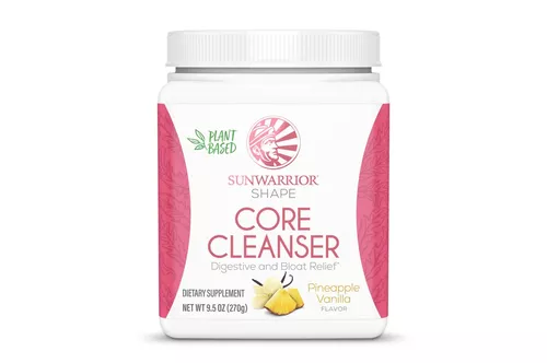 Sunwarrior Shape Core Cleanser, mieszanka trawienna, ananas i wanilia, 270 g