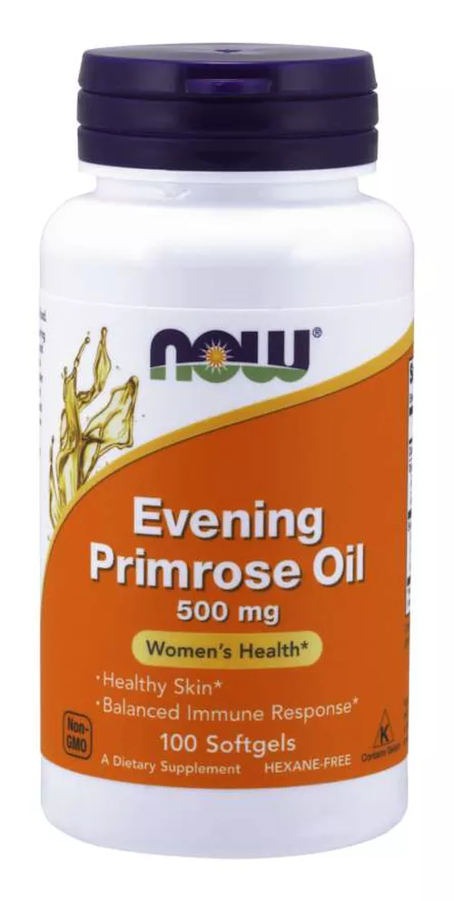 Now® Foods NOW Evening Primrose Oil (Olej z wiesiołka), 500 mg, 100 kapsułek roślinnych