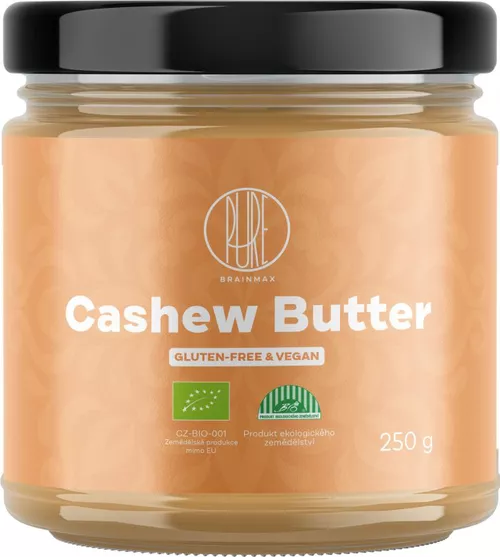 BrainMax Pure Cashew Butter, 100% Krem z orzechów nerkowca, BIO, 250 g