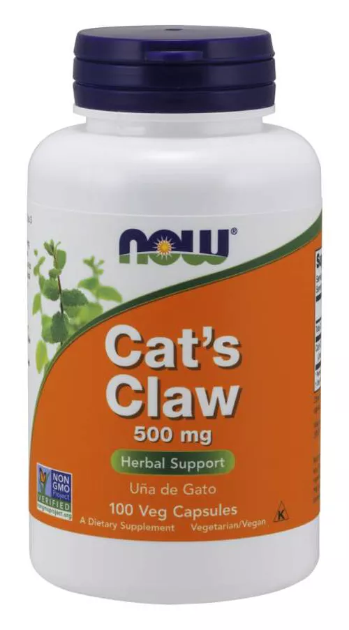 Now® Foods NOW Cat's Claw, 500 mg, 100 kapsułek ziołowych