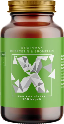 BrainMax Quercetin & Bromelain, Kwercetyna i Bromelaina, 100 kapsułek roślinnych