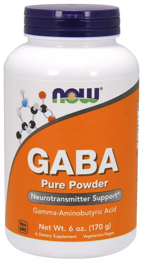 Now® Foods NOW GABA (kwas gamma-aminomasłowy) czysty proszek, 170 g