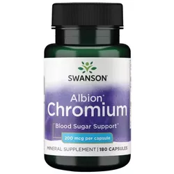 Swanson chrom chelatowany, 200 mcg, 180 kapsułek