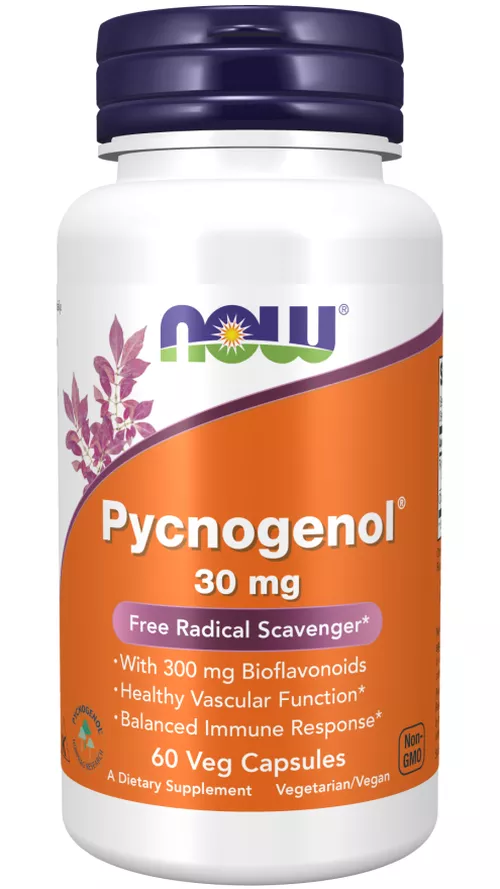 Now® Foods NOW Pycnogenol, 30 mg, 60 kapsułek roślinnych