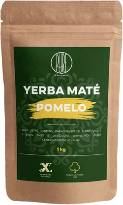 BrainMax Pure Yerba Mate, Pomelo, 1000 g