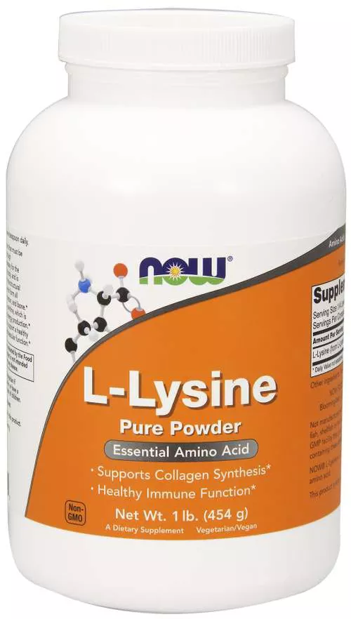 Now® Foods NOW L-Lysine (L-lizyny), proszek, 454g