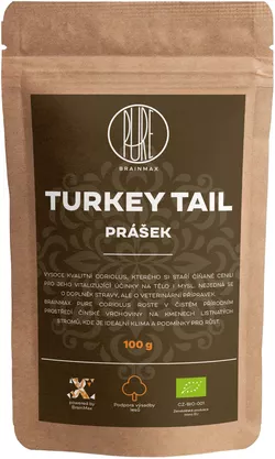 BrainMax Pure Turkey Tail (Coriolus) proszek, BIO 100g