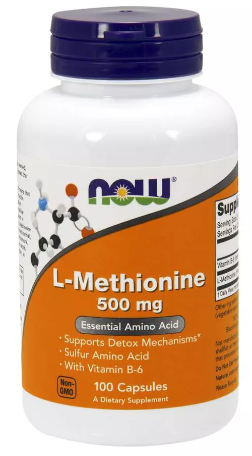 Now® Foods NOW L-Methionine, 500 mg, 100 kapsułek