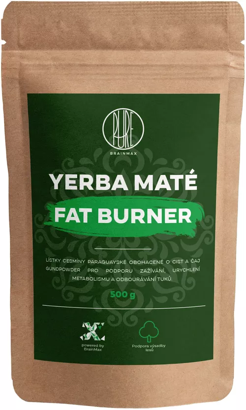 BrainMax Pure Yerba Mate, Fat Burner, 500 g