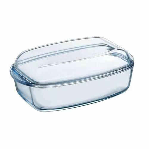 Pyrex Szklana miska do pieczenia z pokrywą, 6,7 l