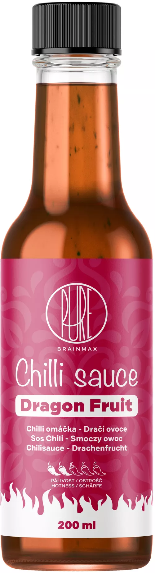 BrainMax Pure Chilli sauce, Dragon Fruit (sos chili, pitaja), 200 ml