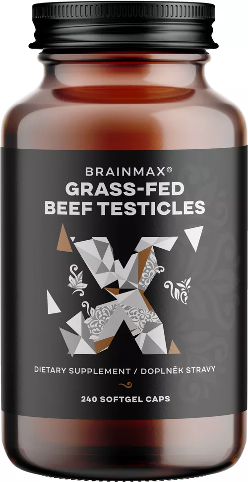 BrainMax Grass-Fed Beef testicles, jądra wołowe, 240 kapsułek