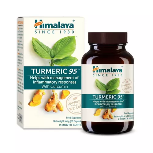 Himalaya Herbals Himalaya Turmeric 95, ekstrakt kurkuminy, 60 wegańskich kapsułek