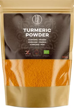 BrainMax Pure Turmeric Powder, Kurkuma BIO proszek, 500 g