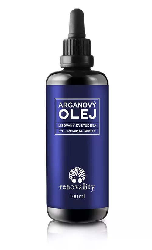 Renovality - Olejek arganowy tłoczony na zimno, 100ml z pompką