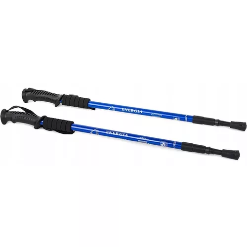 Kije do nordic walking antishock, niebieskie