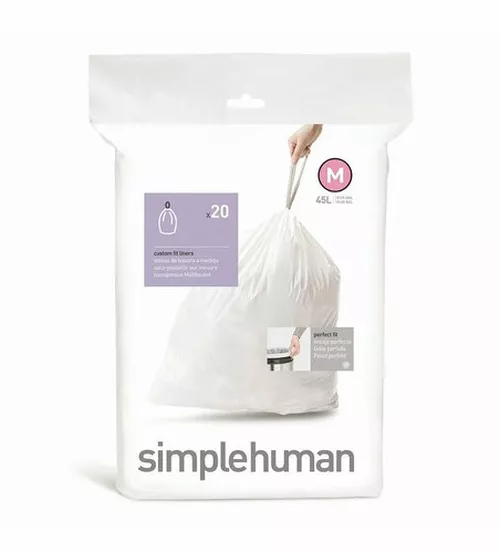 Simplehuman Worki do kosza na śmieci M 45 l, 20 szt.