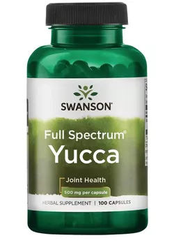 Swanson Yucca (Juka), 500 mg, 100 kapsułek