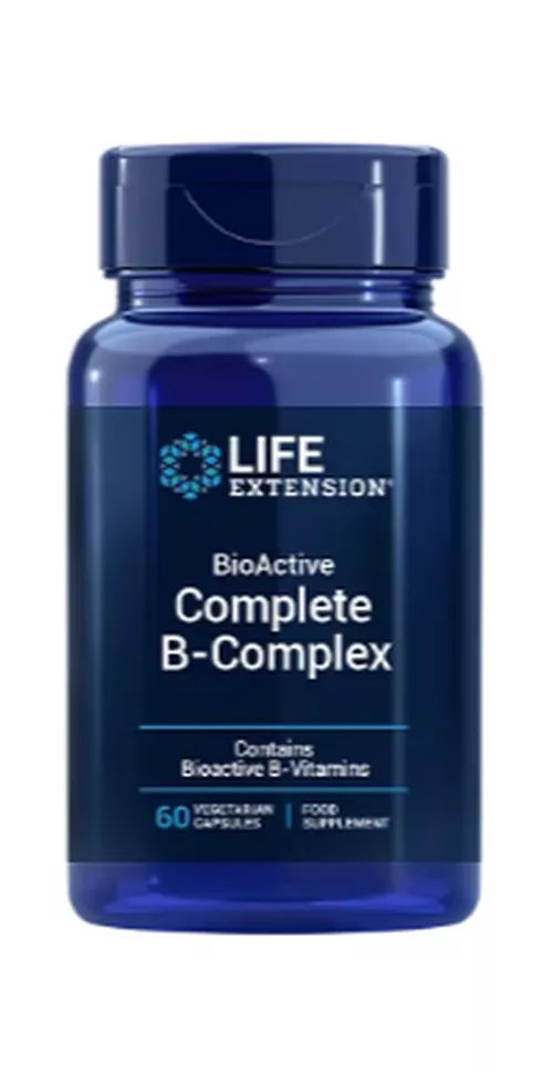 Life Extension BioActive Complete, kompleks B, 60 kapsułek roślinnych