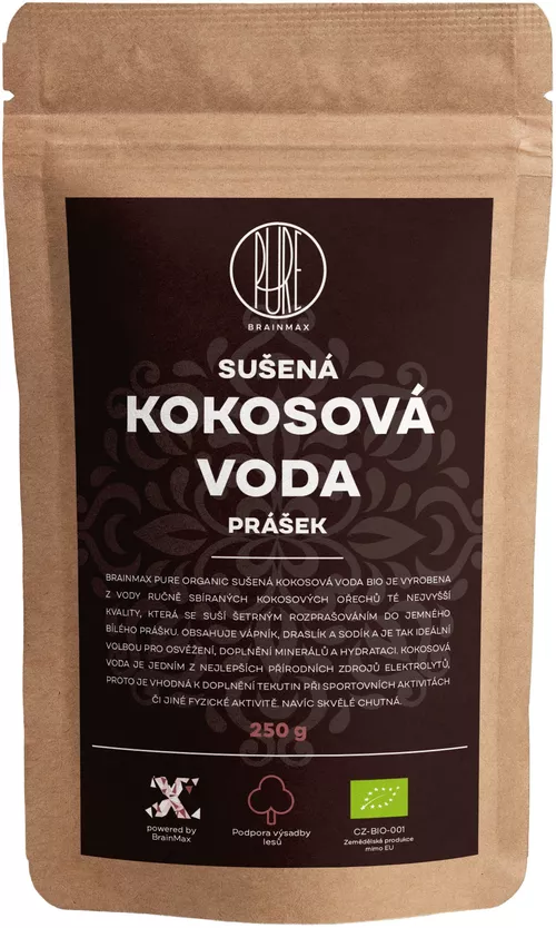 BrainMax Pure Woda kokosowa BIO w proszku, 250 g