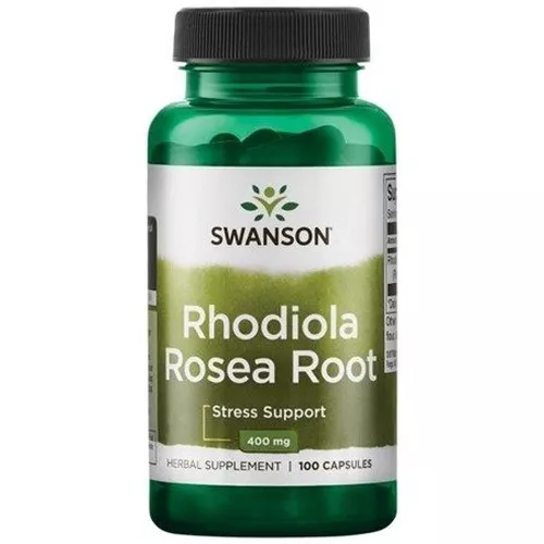 Swanson Rhodiola Rosea Root (różowy rozchodnik), 400 mg, 100 kapsułek