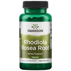 Swanson Rhodiola Rosea Root (różowy rozchodnik), 400 mg, 100 kapsułek