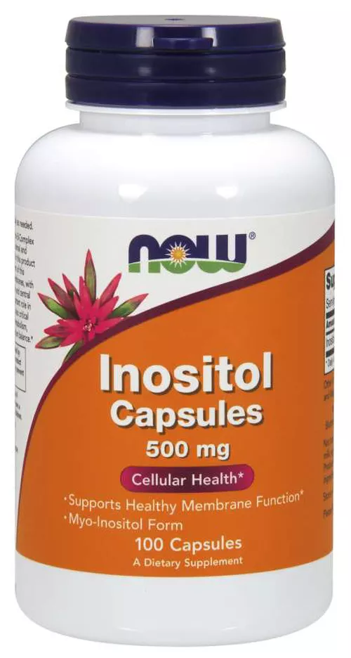 Now® Foods NOW Inozytol (mio-inozytol), 500 mg, 100 kapsułek