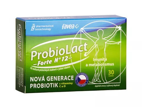 Favea ProbioLact forte N°12, Probiotyki z Prebiotykami, 30 kapsułek