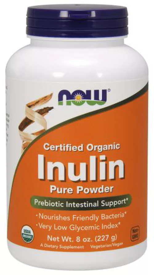 Now® Foods NOW Organic Inulina, czysty proszek, 227 g