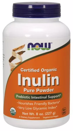 Now® Foods NOW Organic Inulina, czysty proszek, 227 g