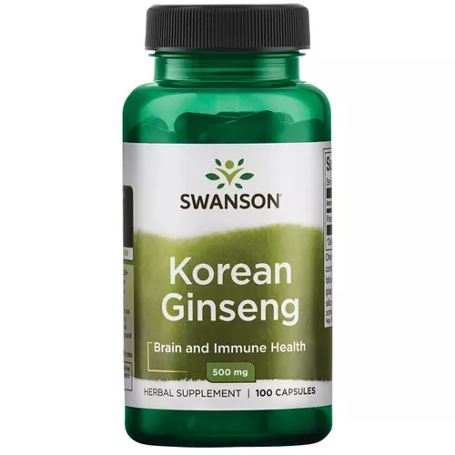 Swanson Żeń-szeń koreański Swanson, 500 mg 100 kapsułek