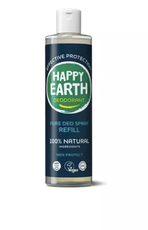 Happy Earth - Dezodorant dla mężczyzn, uzupełnienie, 300 ml