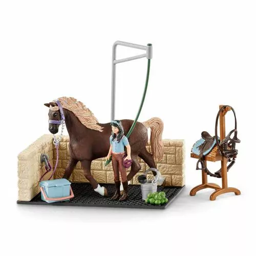 Schleich Myjnia dla koni z akcesoriami,  24,5 x 19 x 6,6 cm