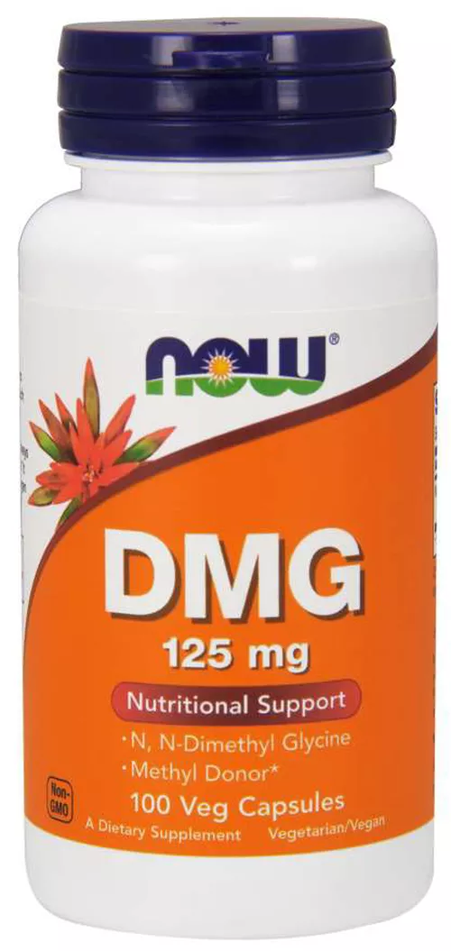 Now® Foods NOW DMG (dimetyloglicyna), 125 mg, 100 kapsułek roślinnych