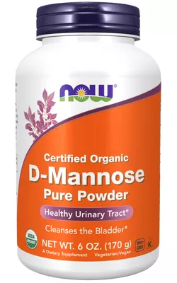 Now® Foods NOW D-Mannoza, 170 g, czysty proszek