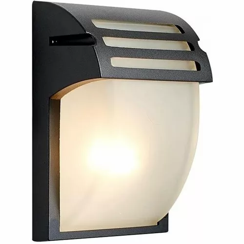 Prezent 39026 Amalfi lampa naścienna zewnętrzny, 1x 60W, E27, IP44, antracytowy