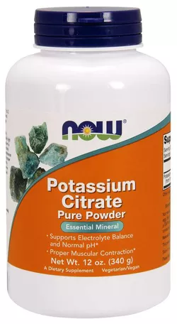 Now® Foods NOW Potassium Citrate (Cytrynian potasu), Pure powder, 340g