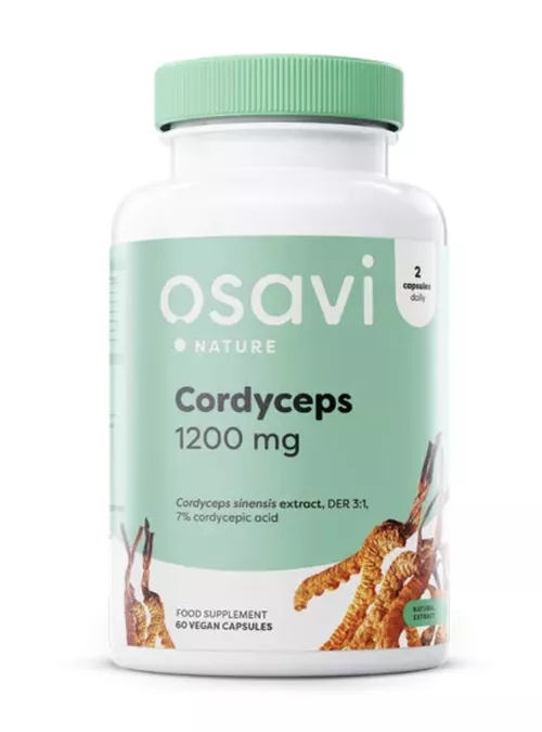 Osavi Cordyceps, 1200 mg, 60 kapsułek ziołowych