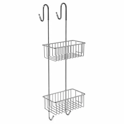AQUALINE 37007 Chromowana półka prysznicowa wisząca, 22 x 70 x 20 cm, srebrny