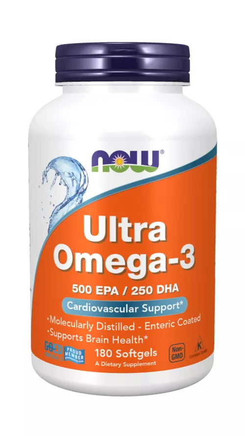 Now® Foods NOW Ultra omega-3, 250 DHA / 500 EPA, 180 kapsułek żelowych