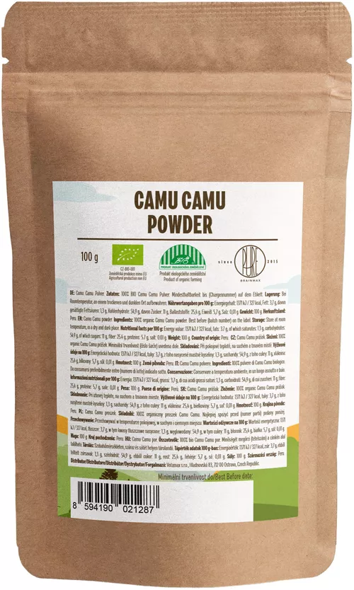 BrainMax Pure Camu Camu BIO proszek, 100 g