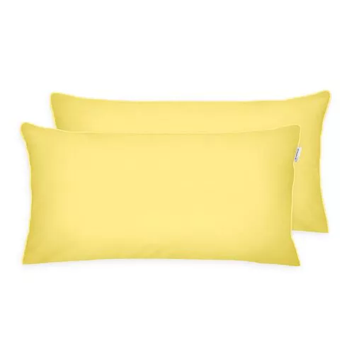 Tom Tailor Poszewka na poduszkę Percale Light Lemon, 40 x 80 cm