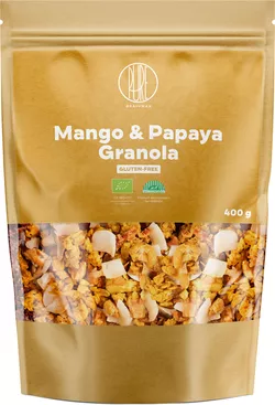 BrainMax Pure Mango & Papaya Granola BIO, 400 g