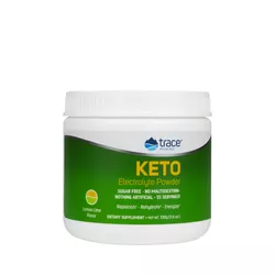 Trace Minerals Keto Electrolyte Powder, Keto elektrolity w proszku, cytryna i limonka, 330 g