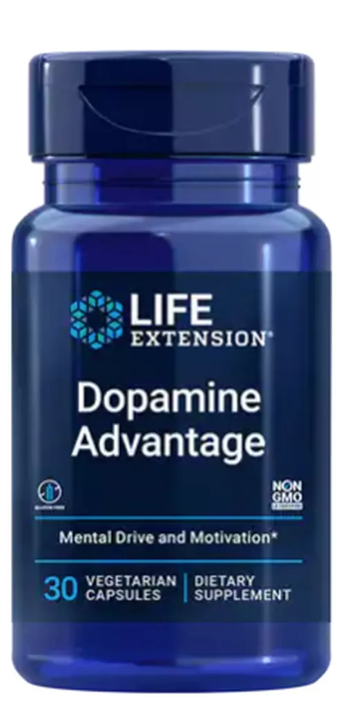 Life Extension Dopamine Advantage (wsparcie dopaminy), 30 kapsułek roślinnych