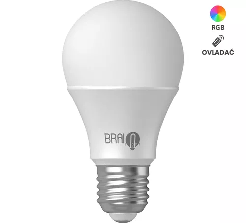 BrainLight Inteligentna żarówka LED BrainLight, gwint E27, 8,5W, z pilotem, ściemniana