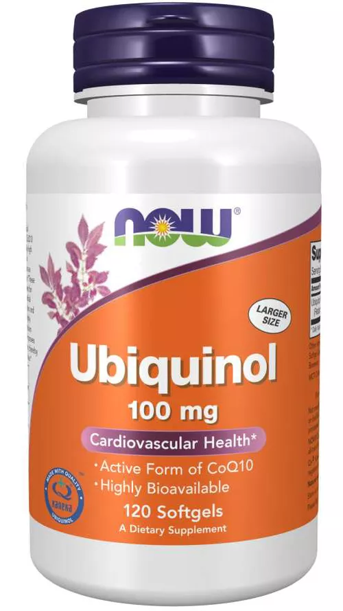 Now® Foods NOW Ubiquinol, Kaneka, 100 mg, 120 kapsułek żelowych