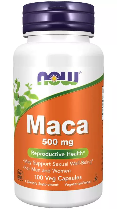 Now® Foods NOW Maca (rzeżucha peruwiańska), 500 mg, 100 kapsułek roślinnych