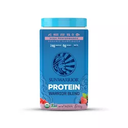 Sunwarrior Protein Blend BIO - Owoce leśne - 750g