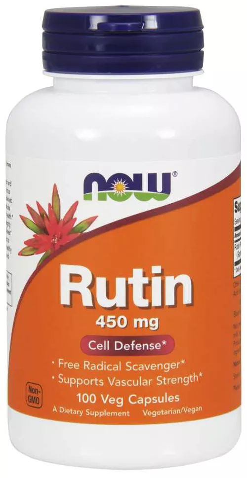 Now® Foods NOW Rutyna, 450 mg, 100 kapsułek roślinnych